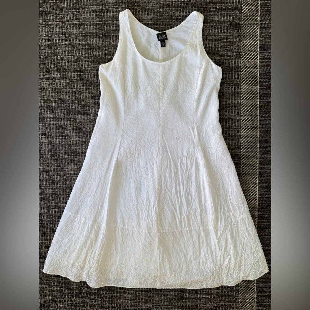 Eileen Fisher White Mini Dress